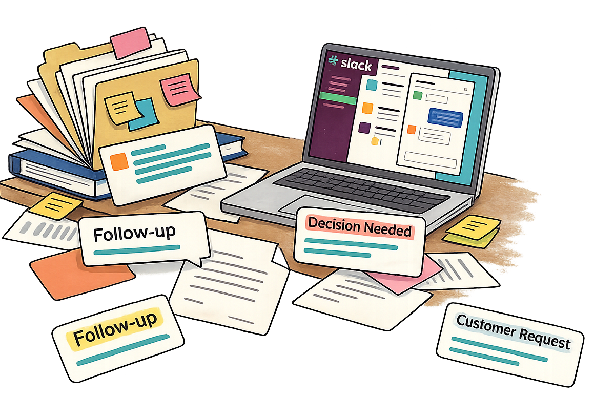 Teams fall behind - scattered work and information chaos